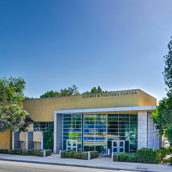 Alumni & Visitors Center outdoor entrance