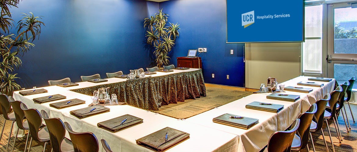 Plan A Special Event blue conference room